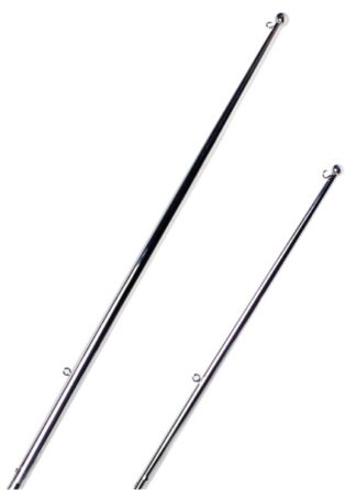 Asta bandiera inox con pallina 1200 mm - 35.392.04 Osculati Segnavento, bandiere, portachiavi