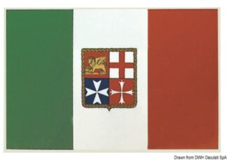 Bandiera adesiva Italia 15 x 22 cm - 35.452.83 Osculati Segnavento, bandiere, portachiavi