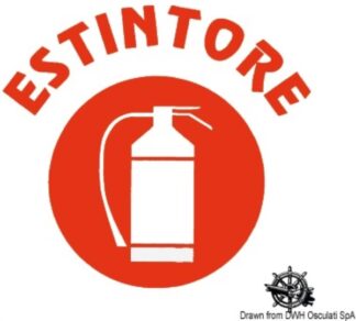 Adesivo CE estintore - 35.464.01 Osculati Segnavento, bandiere, portachiavi