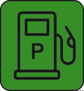 Adesivo carico benzina (foglio da 10 loghi) 25x27 - 35.464.04 Osculati Segnavento, bandiere, portachiavi