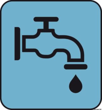Adesivo carico acqua (foglio da 10 loghi) 25x27 - 35.464.05 Osculati Segnavento, bandiere, portachiavi