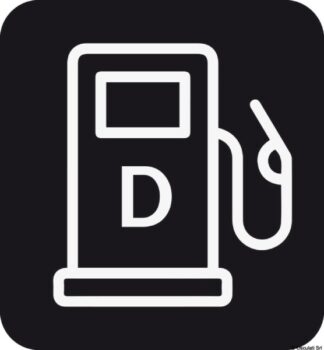 Adesivo carico diesel (foglio da 10 loghi) 25x27 - 35.464.14 Osculati Segnavento, bandiere, portachiavi