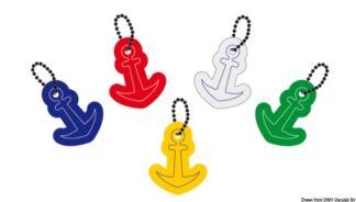 Portachiavi ancora colori misti (confezione 10 Pz assortiti) - 35.821.00 Osculati Segnavento, bandiere, portachiavi