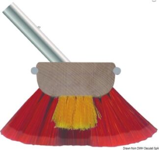Spazzolone 10" fibre morbide e medie rosse - 36.982.00 Osculati Kit pulizia, teleria