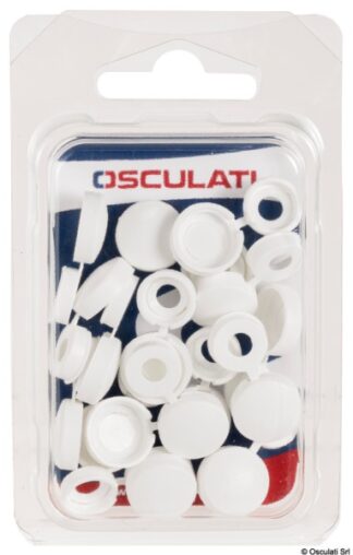 Orli sottovite Shure Caps bianchi (blister 20 pz) - 37.343.01 Osculati Viteria