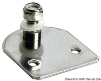 Piastrina inox piana perno 23 x 8 mm - 38.012.99 Osculati Molle a gas, ferramenta inox