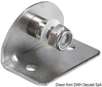 Piastrina 90° compact filetto 8 mm c/perno interno - 38.013.25 Osculati Molle a gas, ferramenta inox