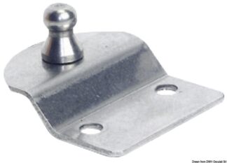 Piastrina inox sbalzo con sfera - 38.013.11 Osculati Molle a gas, ferramenta inox