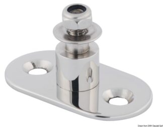 Basetta con perno De-Lux - 38.013.28 Osculati Molle a gas, ferramenta inox