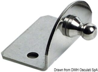 Piastrina 90° sfera 10 mm esterna - 38.013.41 Osculati Molle a gas, ferramenta inox