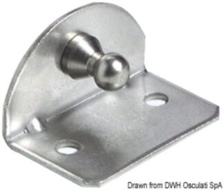 Piastrina 90° compact sfera 10 mm interno - 38.013.26 Osculati Molle a gas, ferramenta inox