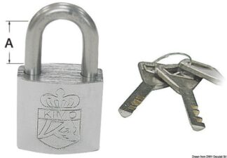 Lucchetto acciaio inox 30x20 mm - 38.021.30 Osculati Molle a gas, ferramenta inox