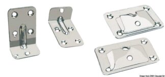 Serie mensole in acciaio inox - 38.026.00 Osculati Molle a gas, ferramenta inox