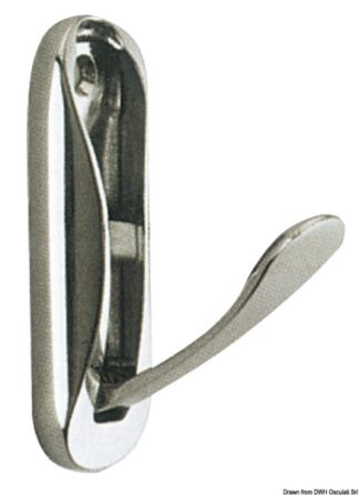 Appendiabiti ottone lucido 75x25 mm - 38.104.02 Osculati Molle a gas, ferramenta inox