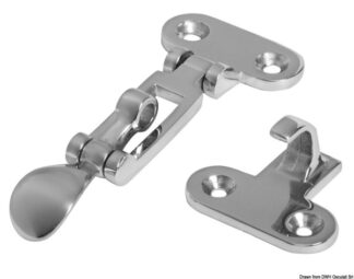 Chiusura a leva inox 110x48 mm - 38.107.31 Osculati Molle a gas, ferramenta inox