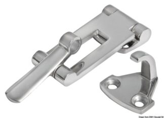 Chiusura a leva inox 104,6x36,7 mm - 38.107.34 Osculati Molle a gas, ferramenta inox