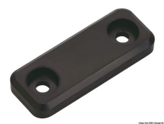 Chiusura magnetica fissaggio piano nera - 38.107.43 Osculati Molle a gas, ferramenta inox