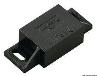 Chiusura magnetica fissaggio ad angolo nera - 38.107.46 Osculati Molle a gas, ferramenta inox