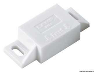 Chiusura magnetica fissaggio ad angolo bianca - 38.107.47 Osculati Molle a gas, ferramenta inox