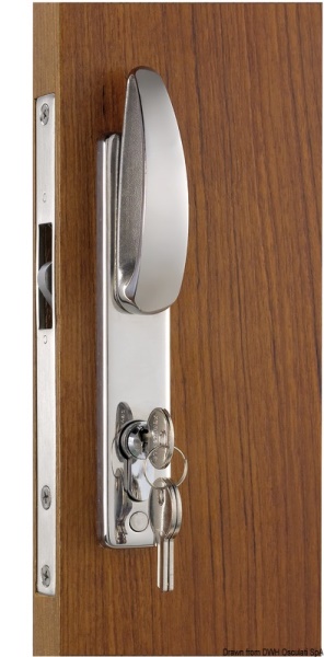 Serratura porte scorrevoli maniglie Smart - 38.128.24 Osculati Molle a gas, ferramenta inox