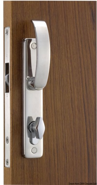 Serratura porte scorrevoli maniglie Contemporary - 38.128.25 Osculati Molle a gas, ferramenta inox