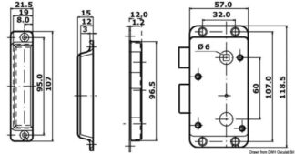 Serratura - 38.129.50 Osculati Molle a gas, ferramenta inox