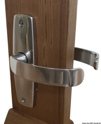 Coppia maniglie CONTEMPORARY per 38.130.00 - 38.130.10 Osculati Molle a gas, ferramenta inox