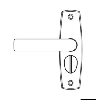 Coppia Maniglie CONTEMPORARY SX per 38.130.02 - 38.130.21 Osculati Molle a gas, ferramenta inox