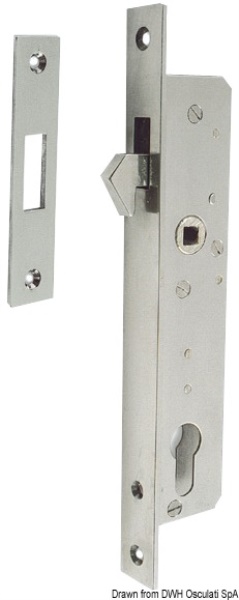 Serratura inox per porte scorrevoli - 38.132.03 Osculati Molle a gas, ferramenta inox