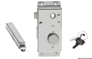 Serratura SI int.ot.cr.mm 20 - 38.132.20SI-20 Osculati Molle a gas, ferramenta inox