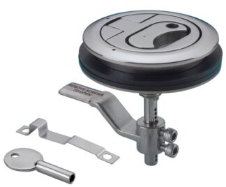 Alzapagliolo inox + serratura - 38.152.21 Osculati Molle a gas, ferramenta inox