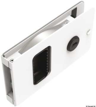 Chiusura Flush per porte ingresso bianco standard - 38.172.04 Osculati Molle a gas, ferramenta inox