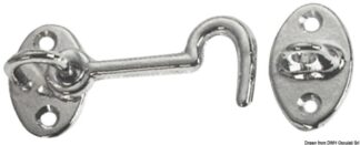 Gancio ottone cromato 80 mm - 38.174.80 Osculati Molle a gas, ferramenta inox