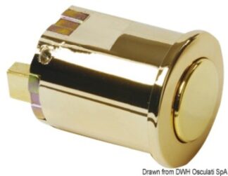 Pomello finitura oro - 38.186.01 Osculati Molle a gas, ferramenta inox