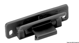 Scrocco a leva a scatto nero - 38.191.12 Osculati Molle a gas, ferramenta inox
