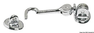 Gancio ott.cr mm 100 - 38.192.81 Osculati Molle a gas, ferramenta inox