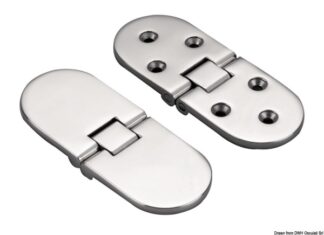 Cerniera microf. mm 80x30 - 38.290.01 Osculati Molle a gas, ferramenta inox