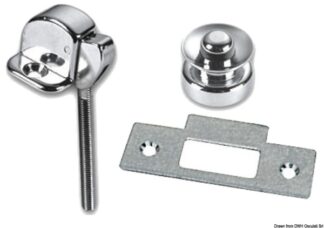 Scrocco a pulsante 38x20 mm - 38.309.20 Osculati Molle a gas, ferramenta inox