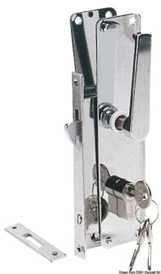 Serratura Yale ott. cr - 38.348.70 Osculati Molle a gas, ferramenta inox
