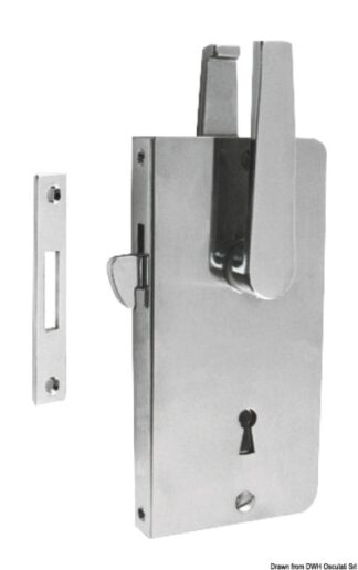 Serratura ott. cr.  chiave - 38.348.71 Osculati Molle a gas, ferramenta inox