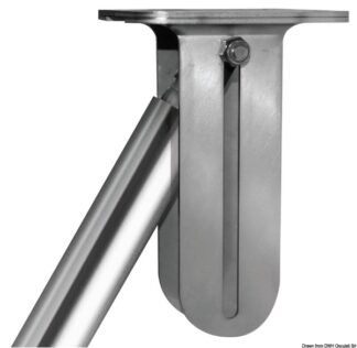 Staffa opzionale in inox per apertura d'emergenza - 38.376.06 Osculati Molle a gas, ferramenta inox