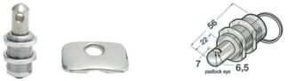Chiusura gavoni inox lucchetto De Luxe - 38.405.51 Osculati Molle a gas, ferramenta inox