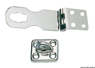 Ferma gavoni inox 91x29 mm - 38.441.13 Osculati Molle a gas, ferramenta inox