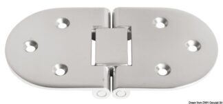 Cerniera inox con fori 137x70 - 38.460.75 Osculati Molle a gas, ferramenta inox