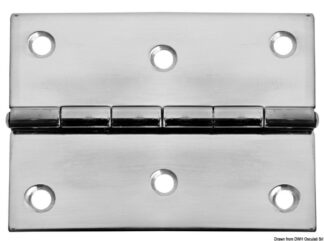 Cerniere inox 75x75 mm - 38.467.85 Osculati Molle a gas, ferramenta inox