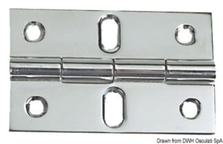 Cerniera in acciaio inox 80x70 mm - 38.814.04 Osculati Molle a gas, ferramenta inox