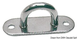 Ponticelli inox mm 36x100 - 39.005.00 Osculati Anelli e golfari