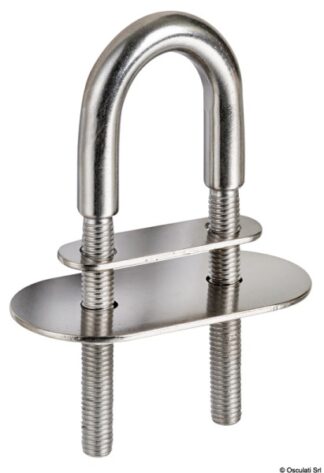 Cavallotto inox 80 mm 45x13 mm - 39.125.07 Osculati Anelli e golfari