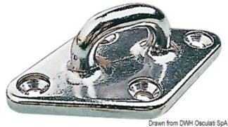 Golfare inox 4 fori 79 mm - 39.169.40 Osculati Anelli e golfari
