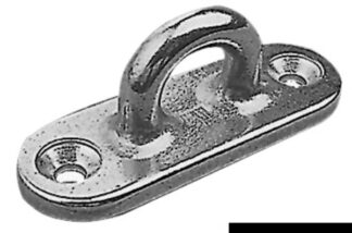Golfare inox 2 fori 75 mm - 39.168.41 Osculati Anelli e golfari